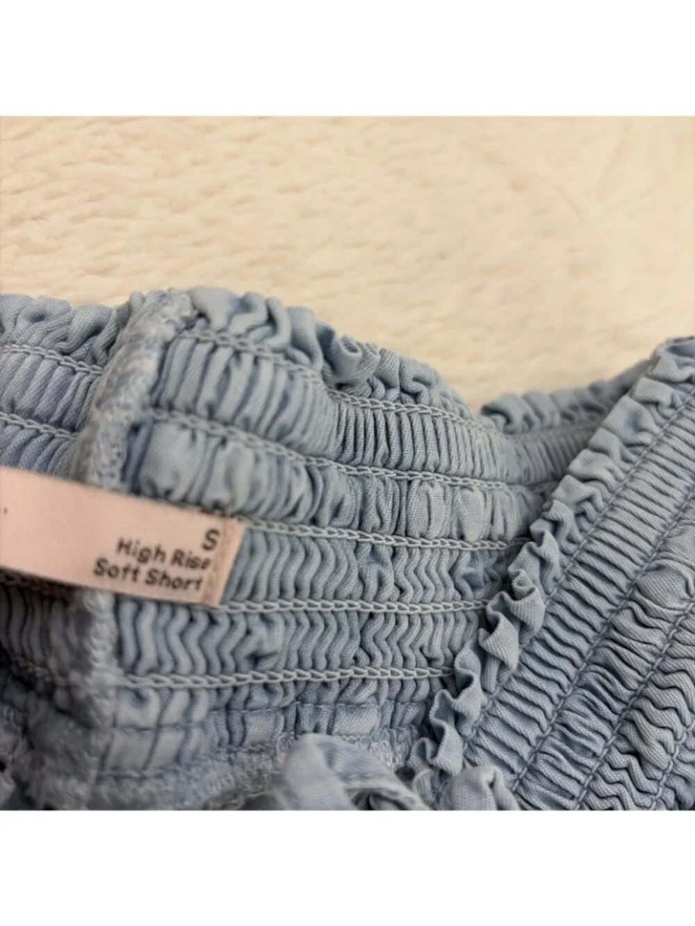 So Goods For Life Girls Blue Chambray Beachy Shorts Small High Rise